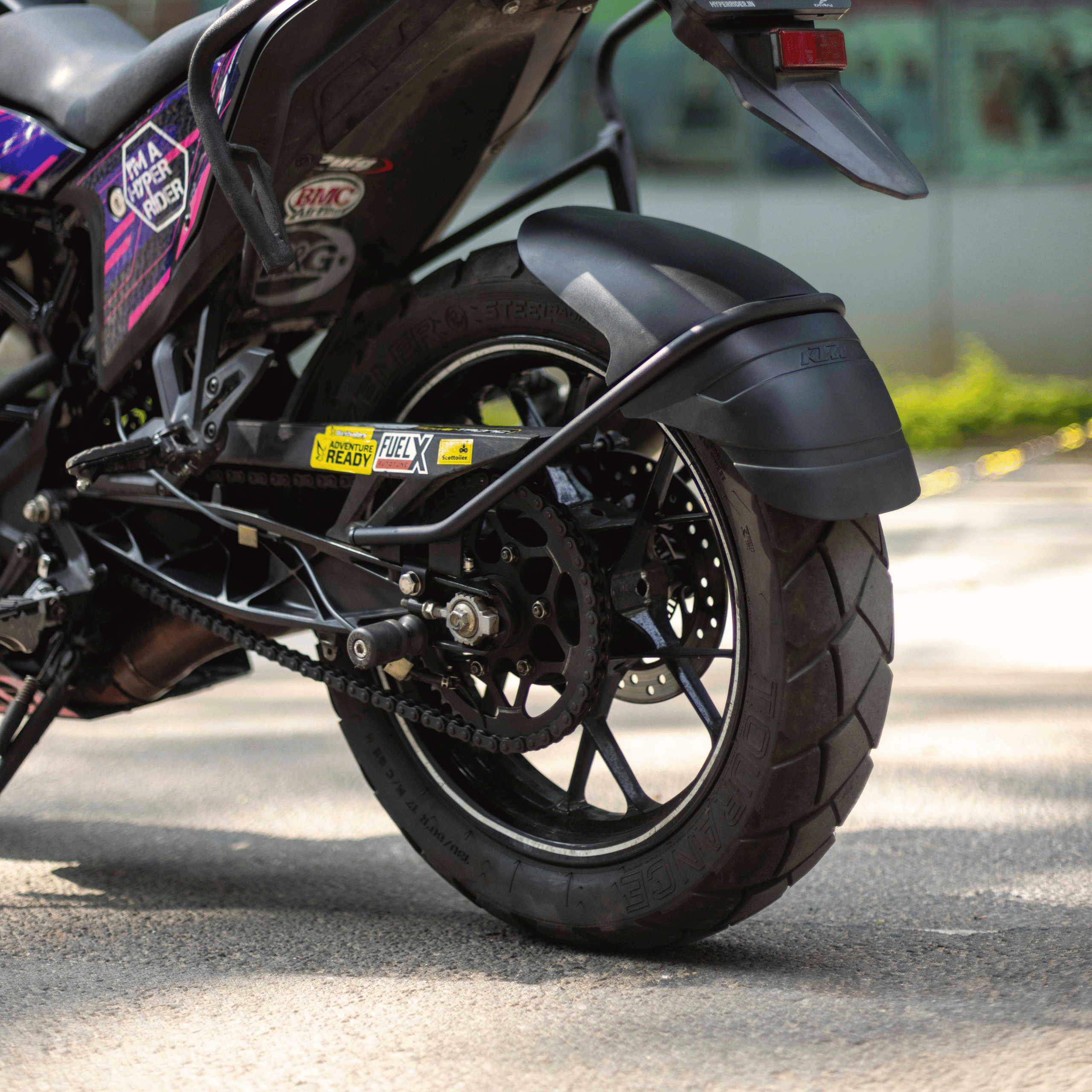 Hyperrider Tyre Hugger for KTM Adventure 250 and 390 Gen 1 Fiber Reinforced ABS Rear Wheel Hugger