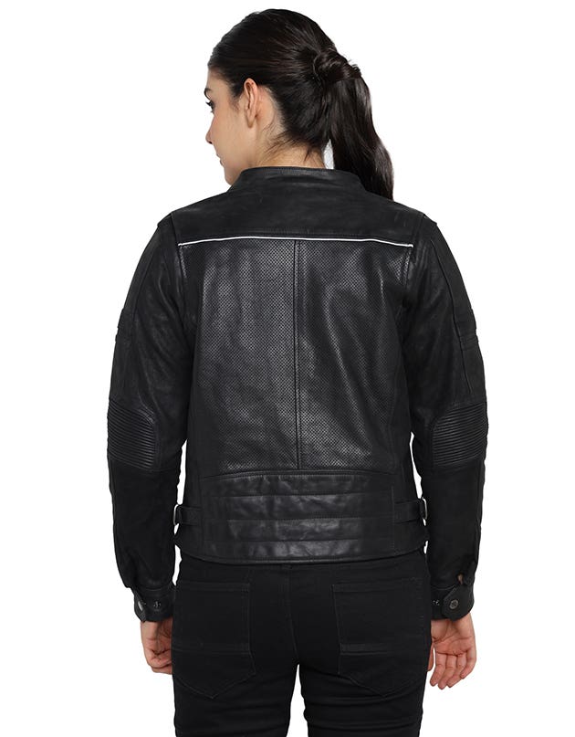 Royal Enfield Classic Leather Women’s Class AA Riding Jacket in Black