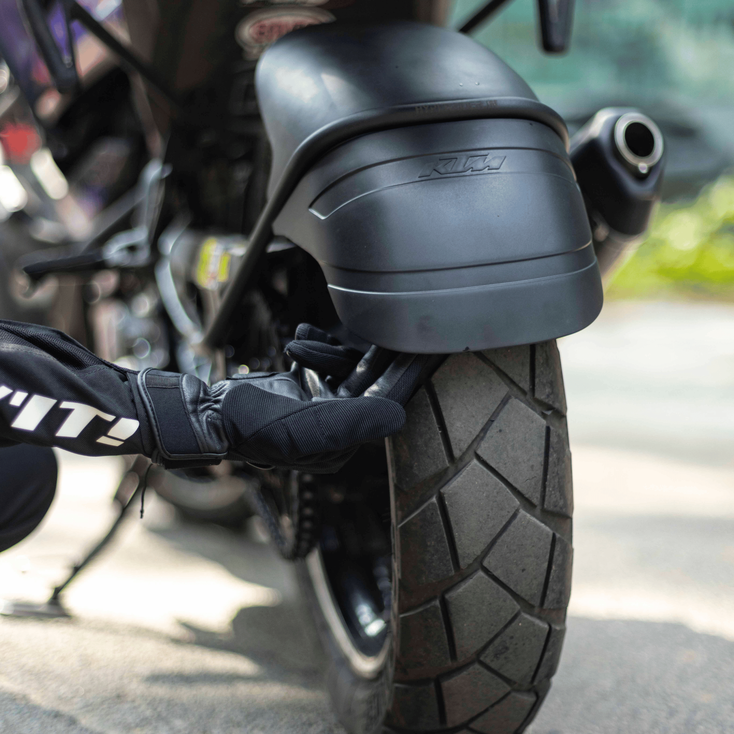 Hyperrider Tyre Hugger for KTM Adventure 250 and 390 Gen 1 Fiber Reinforced ABS Rear Wheel Hugger