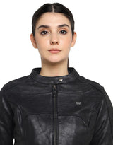 Royal Enfield Classic Leather Women’s Class AA Riding Jacket in Black