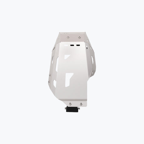 Legundary Custom Honda NX500 Vambrace Bash Plate Silver – premium aluminium engine sump guard skid plate, designed to protect the underbelly of your Honda NX500 while adding a sleek, durable finish.