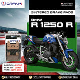 CRANK1 CB427 sintered front brake pads for BMW R 1250 R 2019-2023 high performance motorcycle brake pads