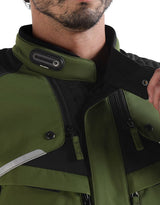 Royal Enfield Nirvik V3 Class A Riding Jacket in Olive and Black