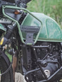 Legundary Custom Himalayan Crux Jerrycan Mount BS6 Black Mild Steel Fuel Can Holder Royal Enfield Himalayan
