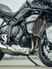 Legundary Custom Vambrace Bash Plate Triumph Tiger 660 Black Silver Engine Guard