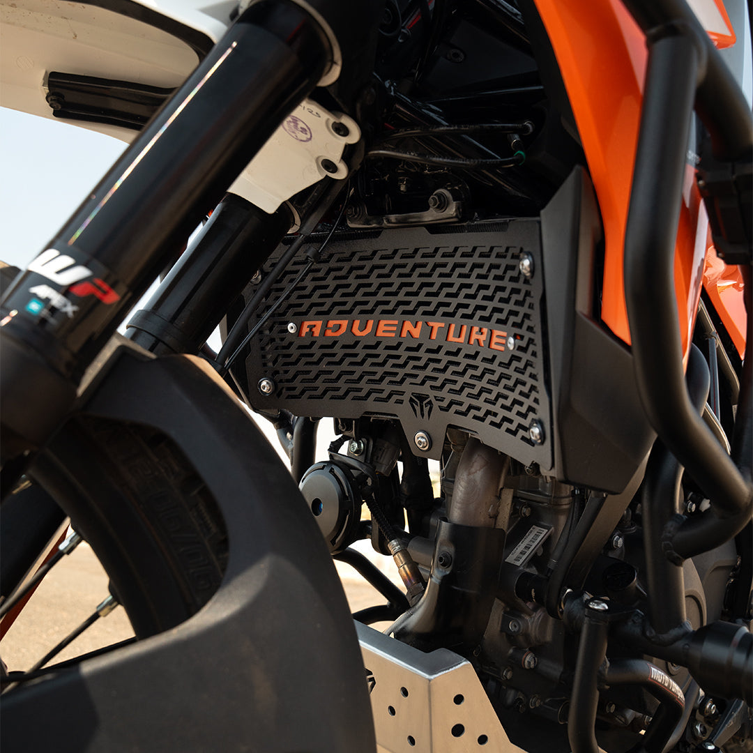Mototorque radiator guard mild steel KTM 390 Adventure 2025 radiator grill protection