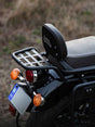 Legendary Custom Meteor Atlas luggage carrier set black mild steel rear rack system for Royal Enfield Meteor 350
