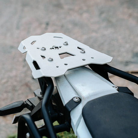 Legundary Custom KTM 390 Enduro R Gopher Luggage Carrier Silver mild steel aluminium rear rack touring carrier
