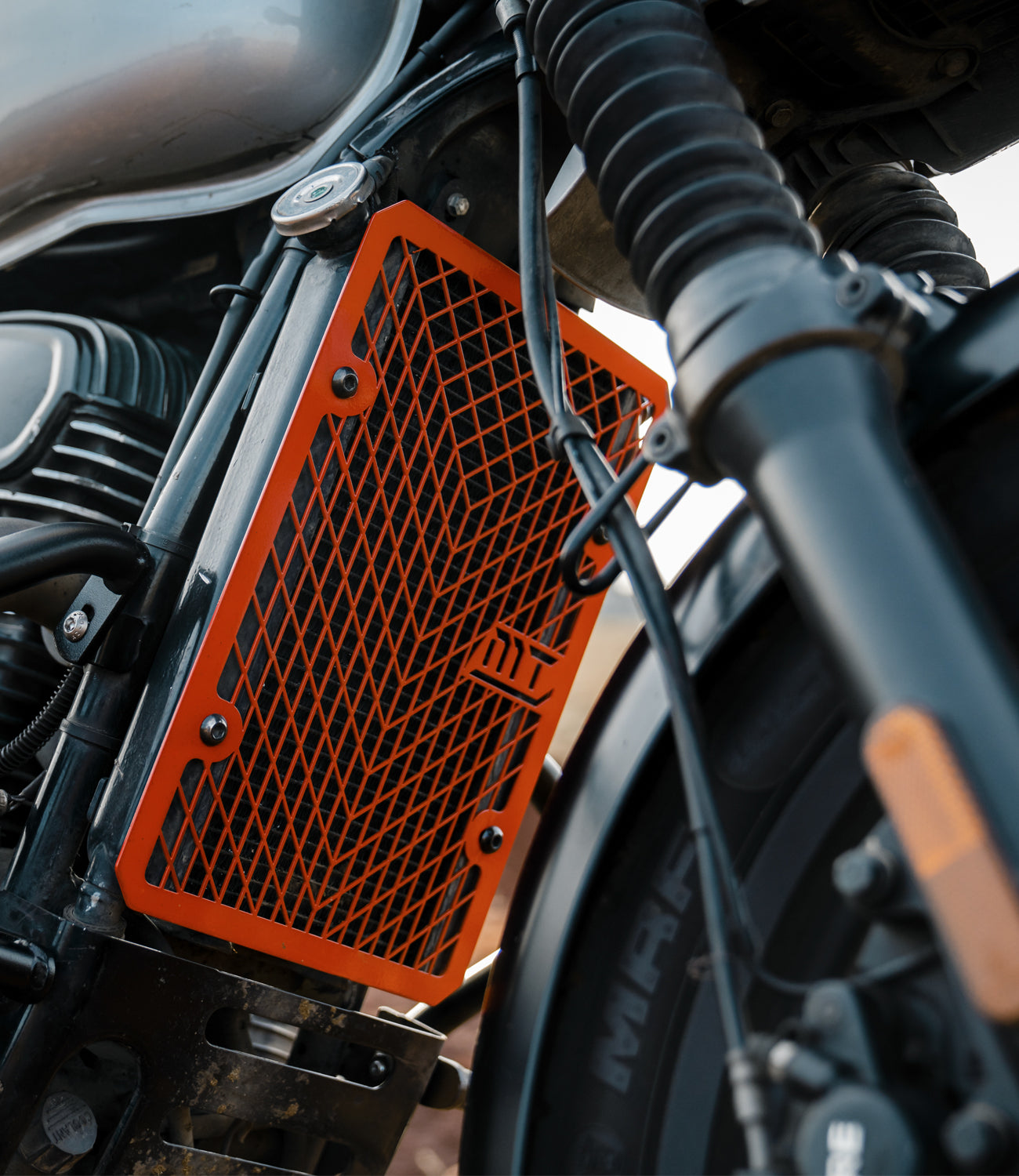 Moto Torque Radiator Guard for Yezdi Scrambler