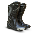 RacePro leather motorcycle racing boots with TPU protection and toe sliders