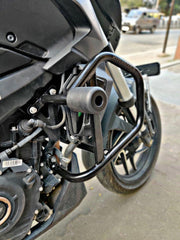 Hyperrider CNC Delrin frame slider for Bajaj Dominar and KTM Duke Adventure motorcycle crash guard protection