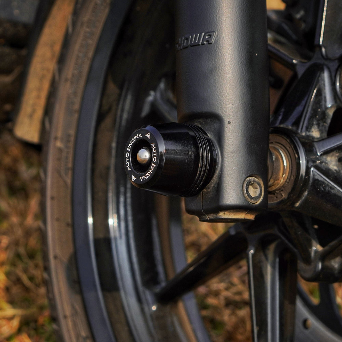 Auto Engina Fork Sliders for Royal Enfield Guerrilla 450 Black Aluminium Front Fork Protection
