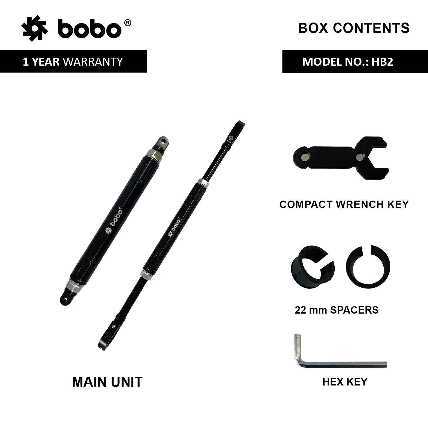 BOBO HB2 handlebar extension rod motorcycle accessory mount bar bike gps phone holder extension bracket