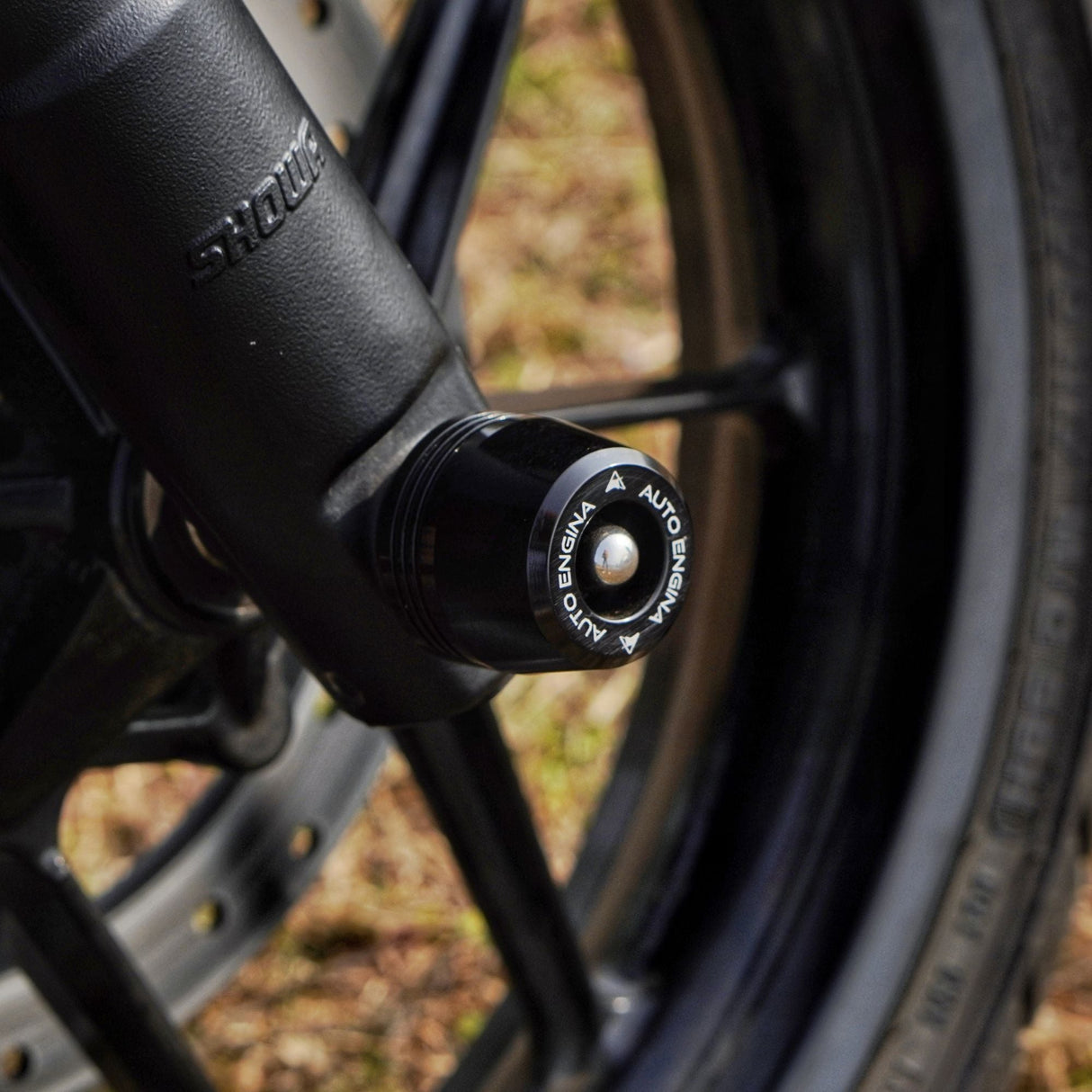 Auto Engina Fork Sliders for Royal Enfield Guerrilla 450 Black Aluminium Front Fork Protection