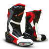 RacePro leather motorcycle racing boots with TPU protection and toe sliders