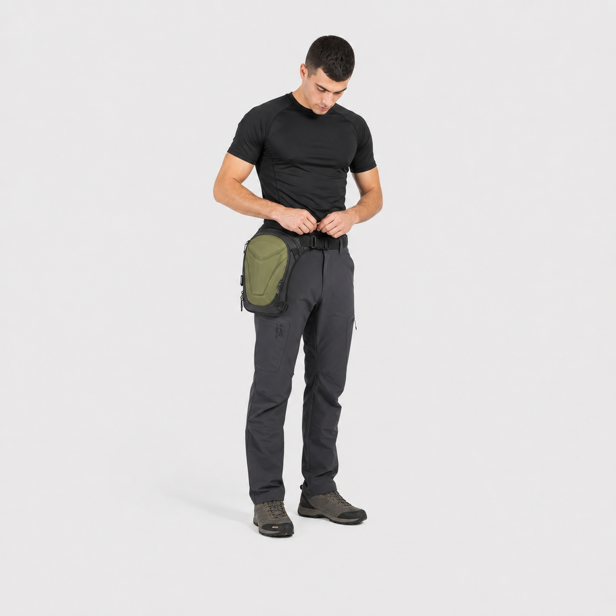 Vantora ARC 4-in-1 Travel Bag Convertible Crossbody Sling Thigh Bag Waist Pouch and Motorcycle Tank Bag