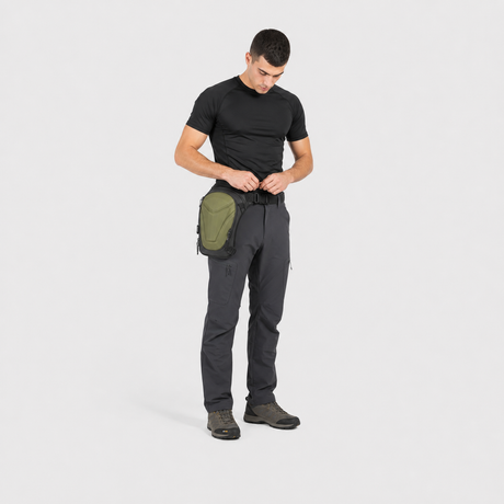 Vantora ARC 4-in-1 Travel Bag Convertible Crossbody Sling Thigh Bag Waist Pouch and Motorcycle Tank Bag