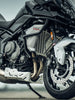 Legundary Custom Vambrace Bash Plate Triumph Tiger 660 Black Silver Engine Guard