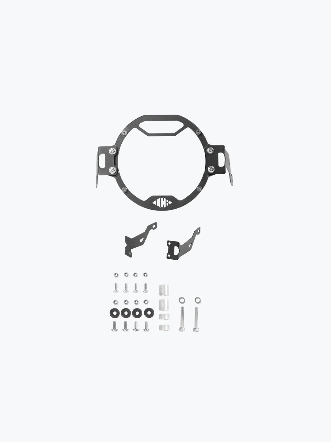 Legundary Custom Oculus headlight shield for Hero Xpulse 200 4V black mild steel protector