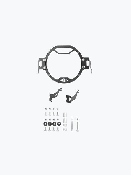 Legundary Custom Oculus headlight shield for Hero Xpulse 200 4V black mild steel protector