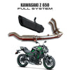 Barrel Rogue 2.0 stainless steel slip-on exhaust for Kawasaki Z650 motorcycle