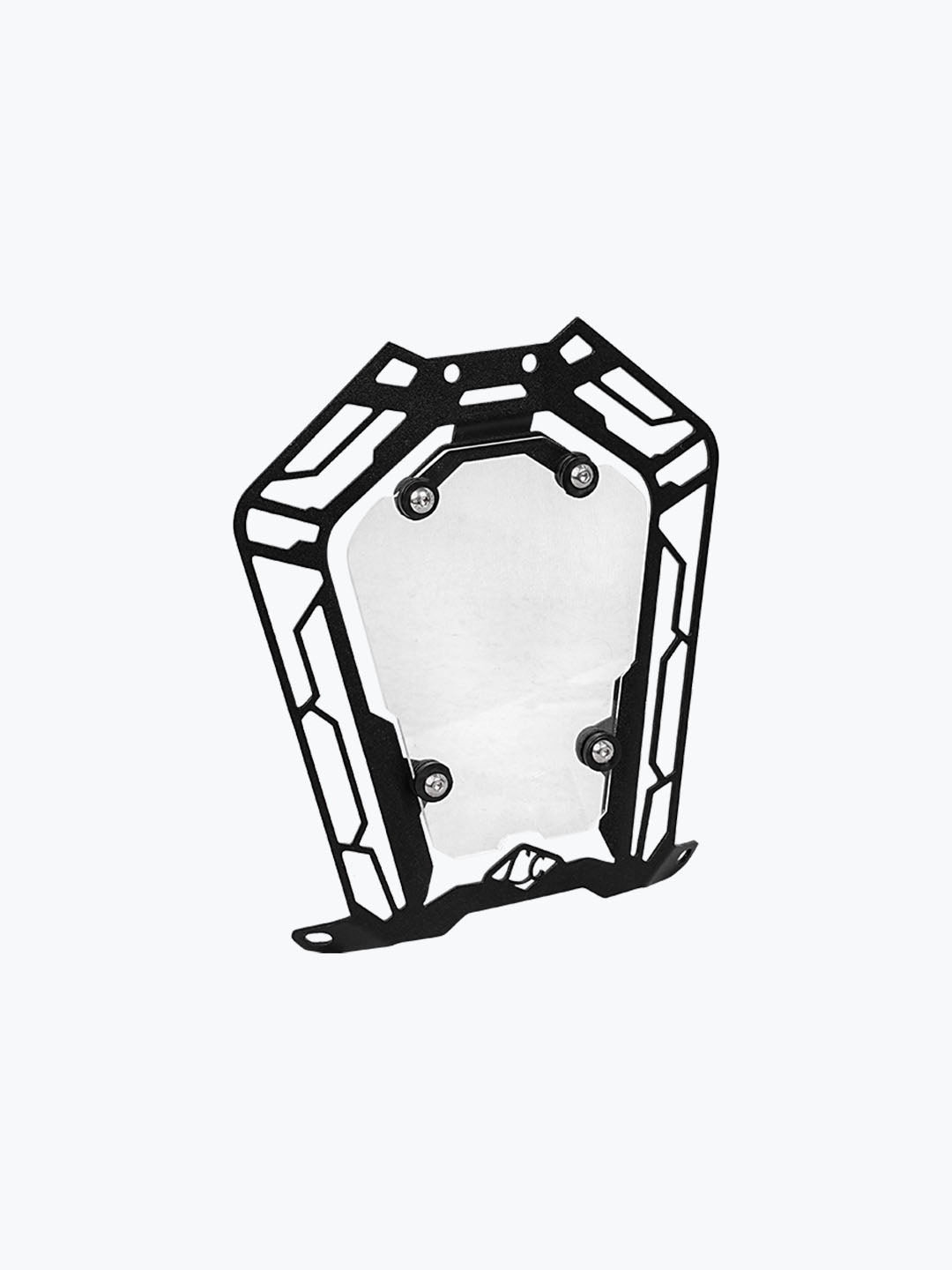 Legundary Custom KTM ADV 390 2025 Oculus Headlight Shield yellow white acrylic mild steel headlight protector guard