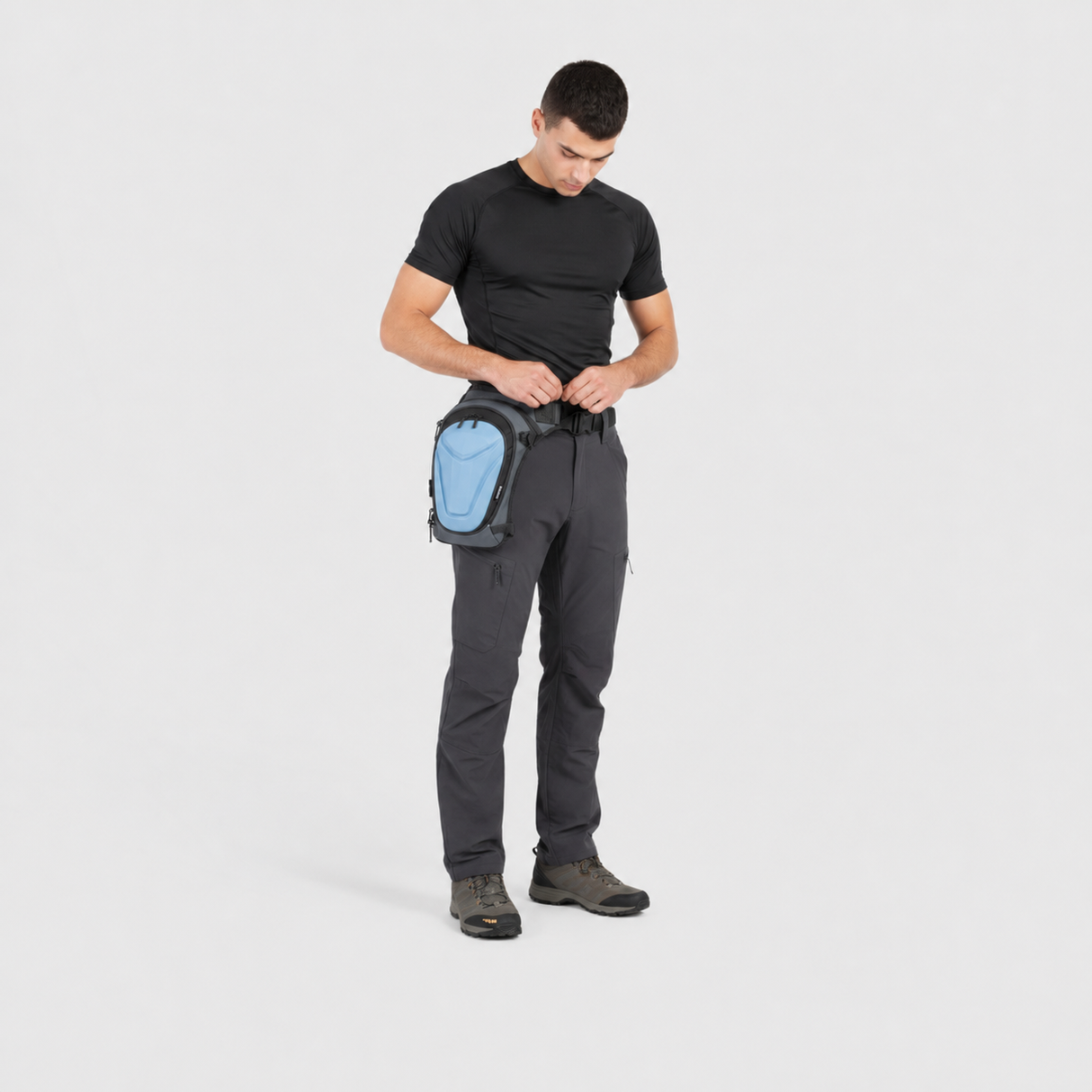 Vantora ARC 4-in-1 Travel Bag Convertible Crossbody Sling Thigh Bag Waist Pouch and Motorcycle Tank Bag