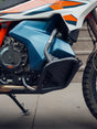 Legundary Custom KTM ADV 890 Bellator Lower Crash Guard Black mild steel engine and chassis protection bar