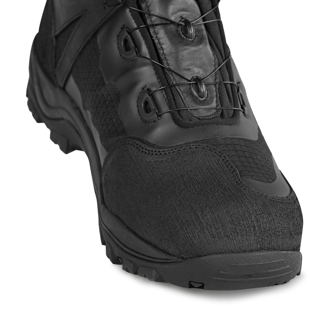 KORDA Recon black motorcycle riding boots with D3O ankle armour