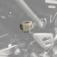 Auto Engina Brake Oil Reservoir Cover for Triumph Speed 400 1.5mm Mild Steel Textured Silver