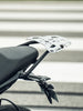 Legundary Custom Gopher Luggage Carrier Triumph Tiger 660 Black Silver Rear Rack