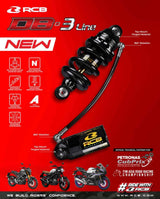 RCB DB-3 Line 265mm black gold monoshock 01M0370Z