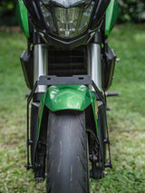Legundary Custom Brooch Number Plate Holder for Bajaj Dominar 400 Black Mild Steel Tail Tidy License Plate Mount