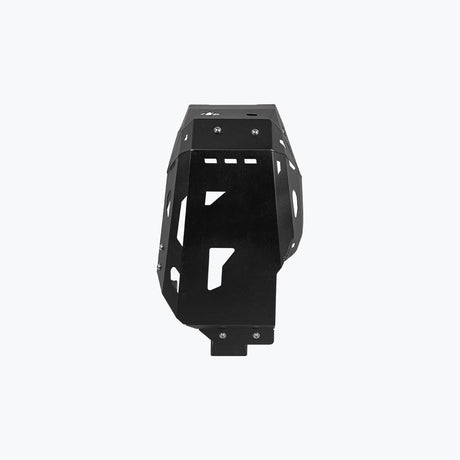 Legundary Custom Honda NX500 Vambrace Bash Plate Black – sturdy aluminium engine sump guard skid plate, providing reliable underbody protection and a sleek black finish for the Honda NX500.