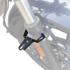 Auto Engina 3mm Mild Steel Fog Light Clamp Mount for Royal Enfield Meteor 350 in Textured Black