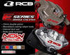 RCB E-Series front brake caliper 01BC080 in Black, Red, Grey and Silver