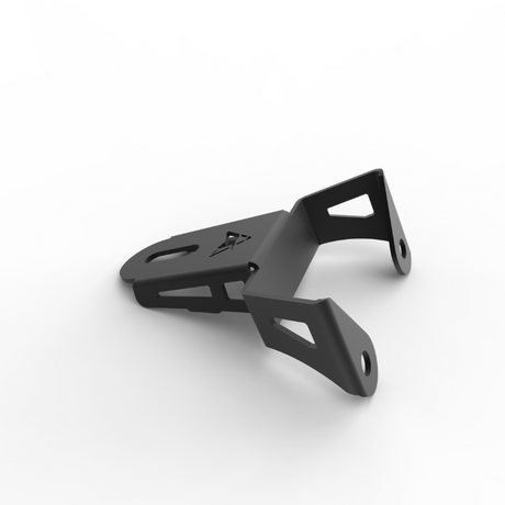 Auto Engina 3mm Mild Steel Fog Light Clamp Mount for Royal Enfield Meteor 350 in Textured Black
