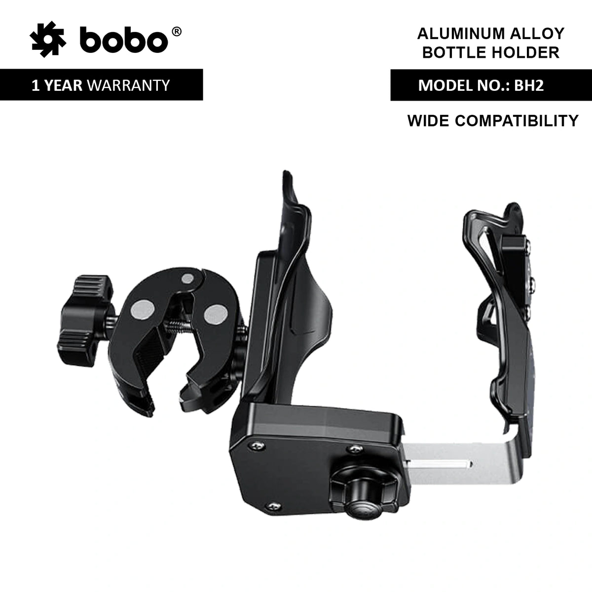 BOBO BH2 bottle holder motorcycle bike water bottle cage handlebar mounted drink holder