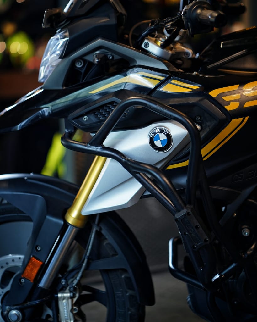 Hyperrider BMW G 310 GS Black Crash Guard 16 Gauge Engine Frame Fairing Protector