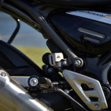 Auto Engina Brake Oil Reservoir Cover for Triumph Speed 400 1.5mm Mild Steel Textured Silver