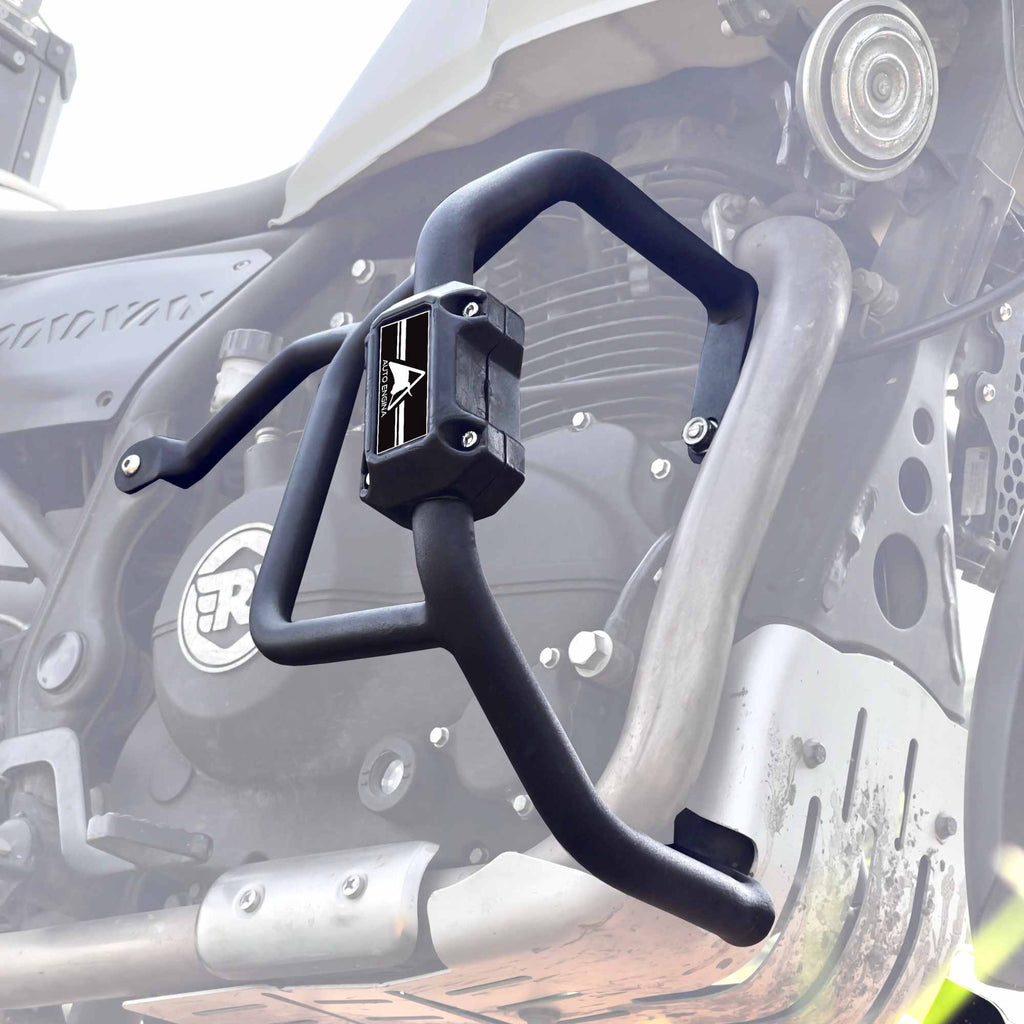 Auto Engina Crash/Leg Guard for Royal Enfield Himalayan 411 | Heavy-Duty Steel Protection with Built-In Sliders