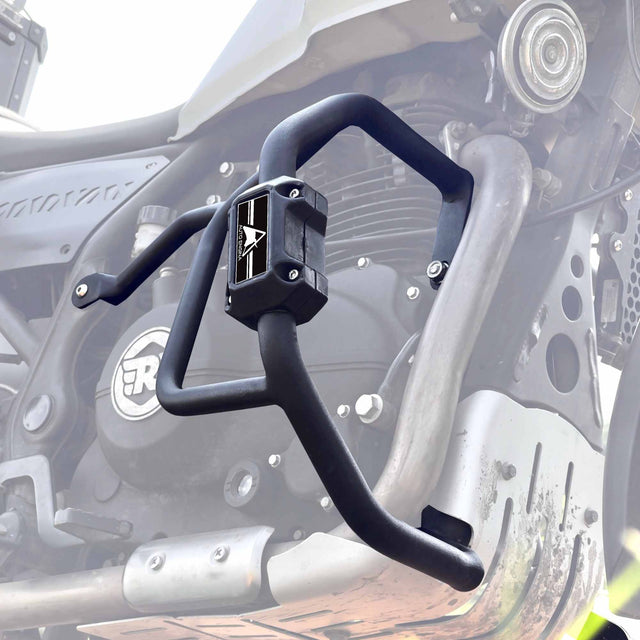 Auto Engina Crash/Leg Guard for Royal Enfield Himalayan 411 | Heavy-Duty Steel Protection with Built-In Sliders