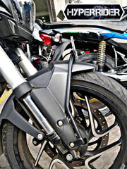 Hyperrider front number plate holder for Bajaj Dominar 400 2017 to 2019 front fender relocation bracket HRDOM102S