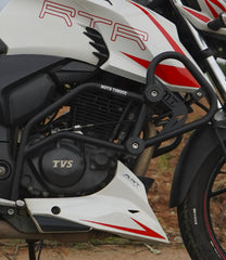 Moto Torque Crash Guard with 4 Sliders for TVS Apache RTR 200 4V