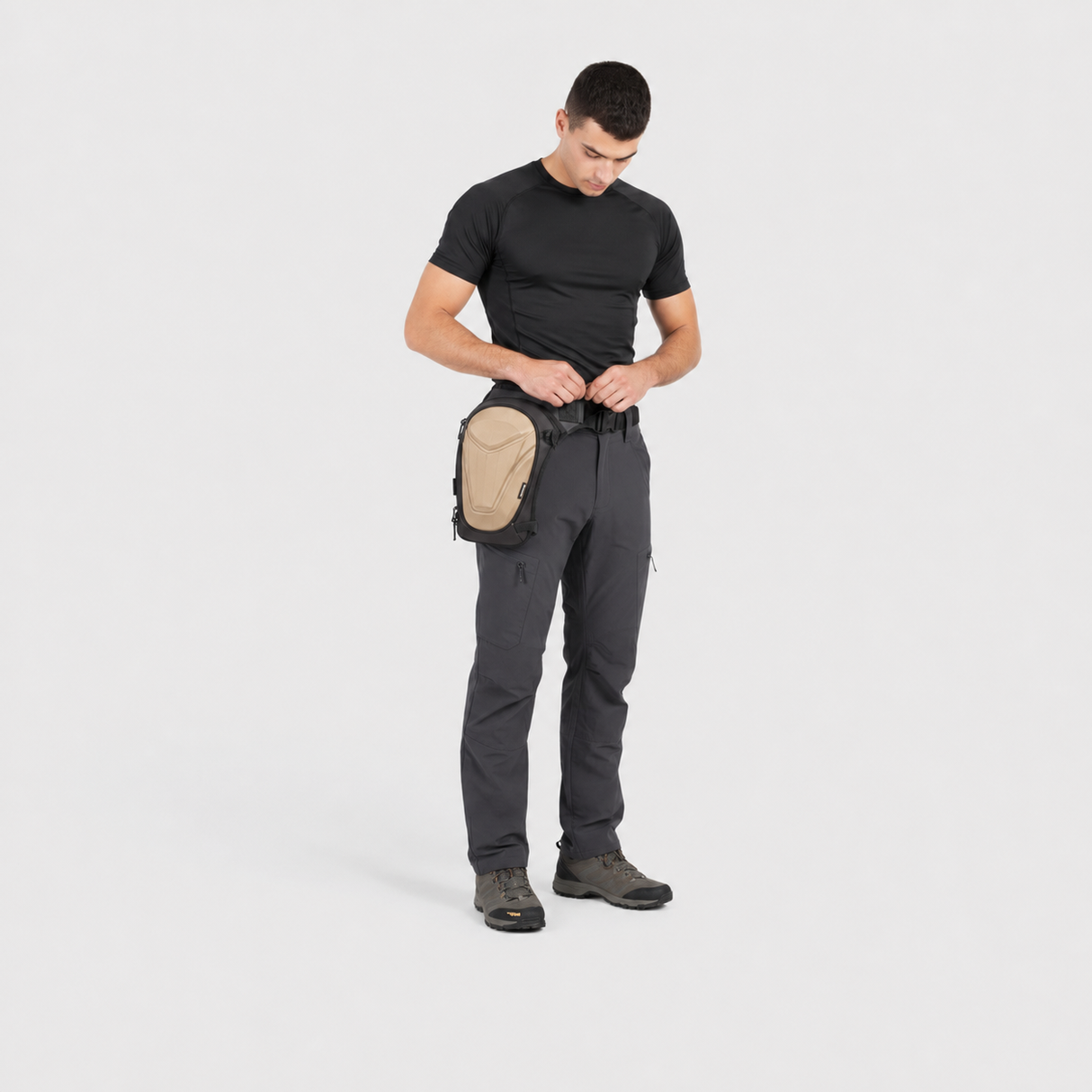 Vantora ARC 4-in-1 Travel Bag Convertible Crossbody Sling Thigh Bag Waist Pouch and Motorcycle Tank Bag