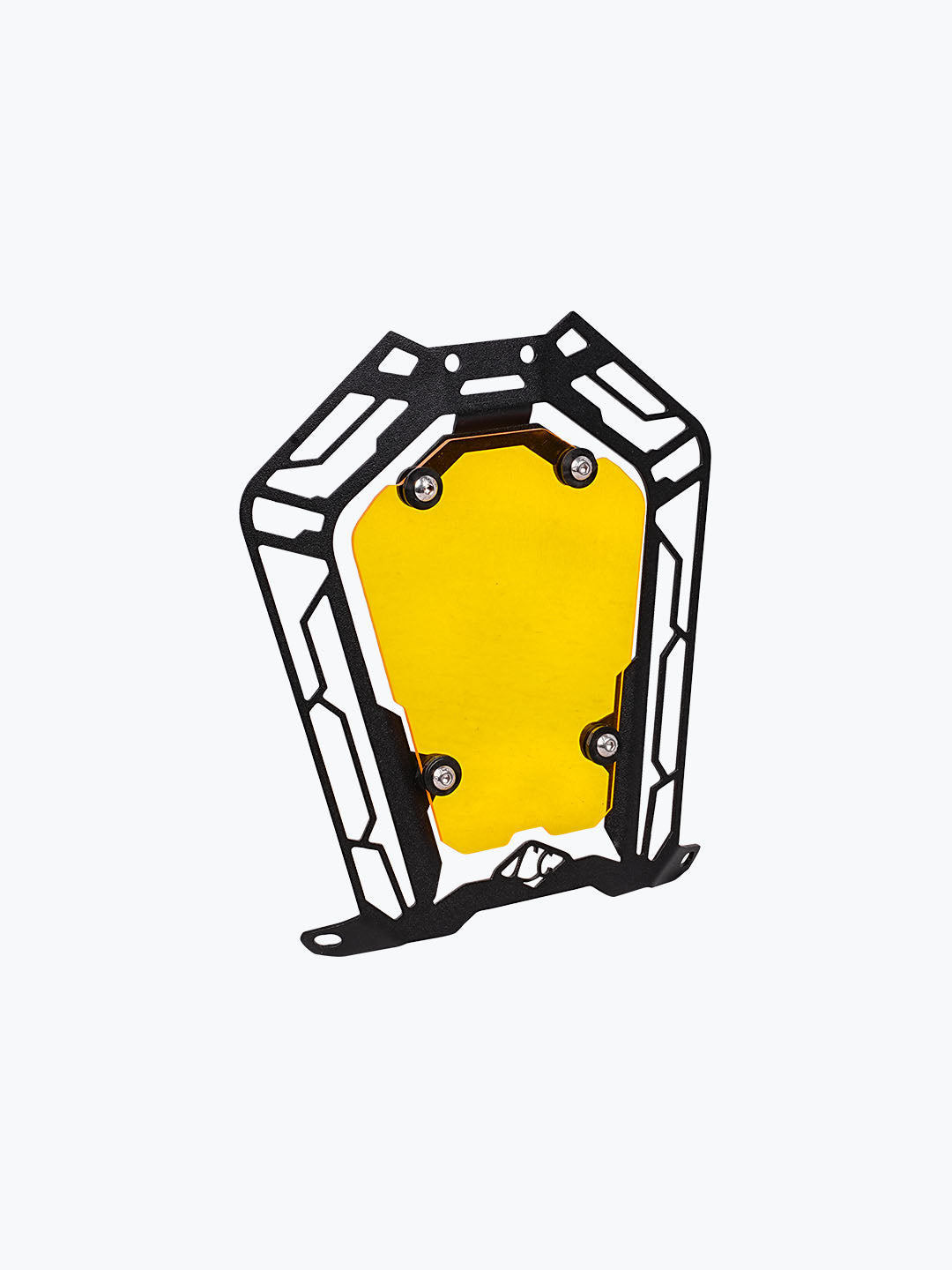 Legundary Custom KTM ADV 390 2025 Oculus Headlight Shield yellow white acrylic mild steel headlight protector guard