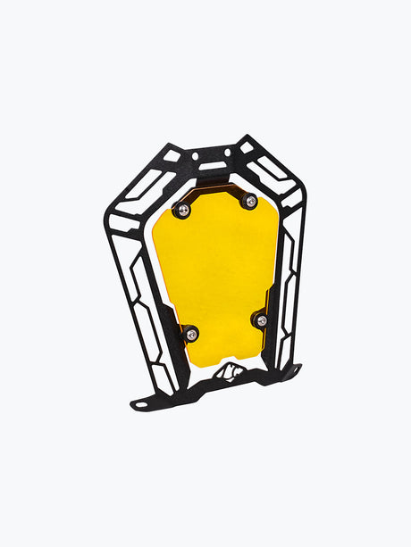 Legundary Custom KTM ADV 390 2025 Oculus Headlight Shield yellow white acrylic mild steel headlight protector guard