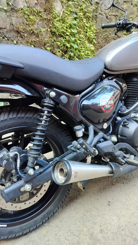 SS Motocorp Slip-On Exhaust for Royal Enfield Hunter 350 Performance Silencer with DB Killer