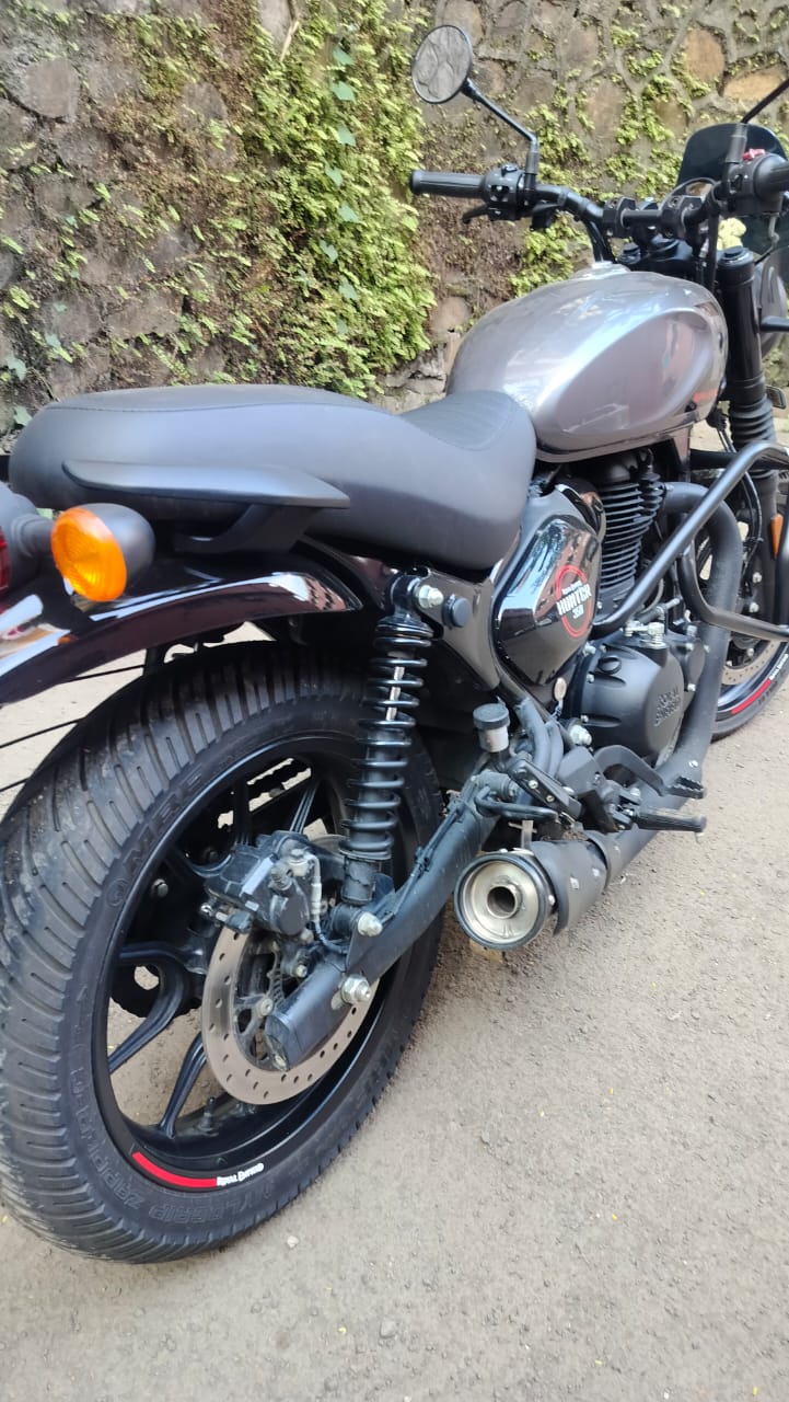 SS Motocorp Slip-On Exhaust for Royal Enfield Hunter 350 Performance Silencer with DB Killer