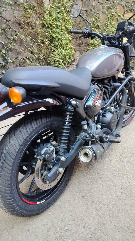 SS Motocorp Slip-On Exhaust for Royal Enfield Hunter 350 Performance Silencer with DB Killer